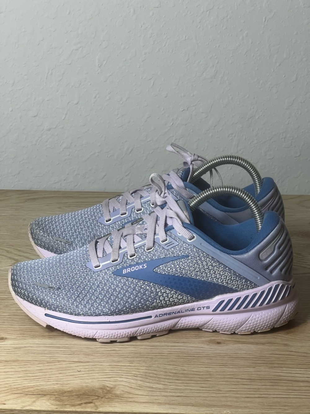 Brooks Women's Adrenaline GTS Running Shoes - Light Blue and Pink